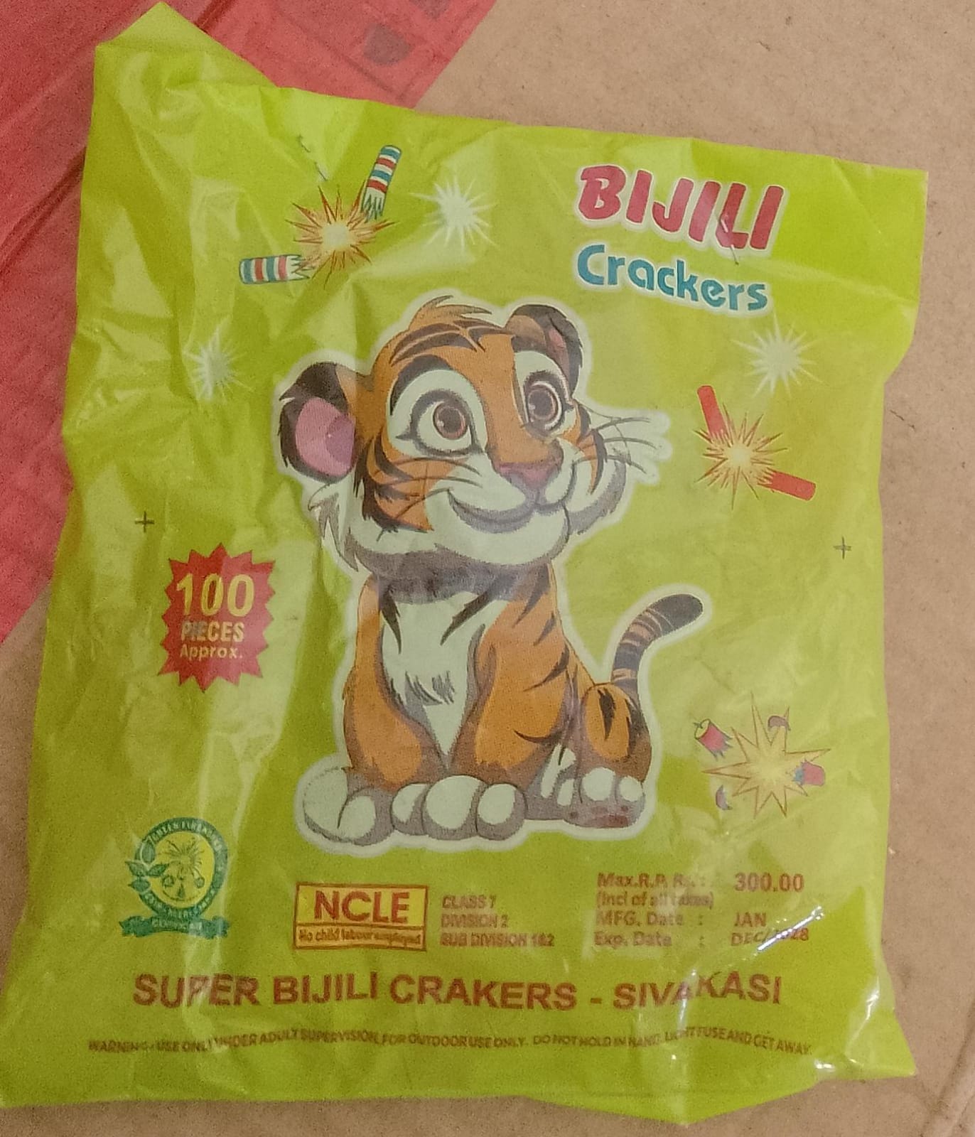 Krish Crackers Red bijili 100pcs